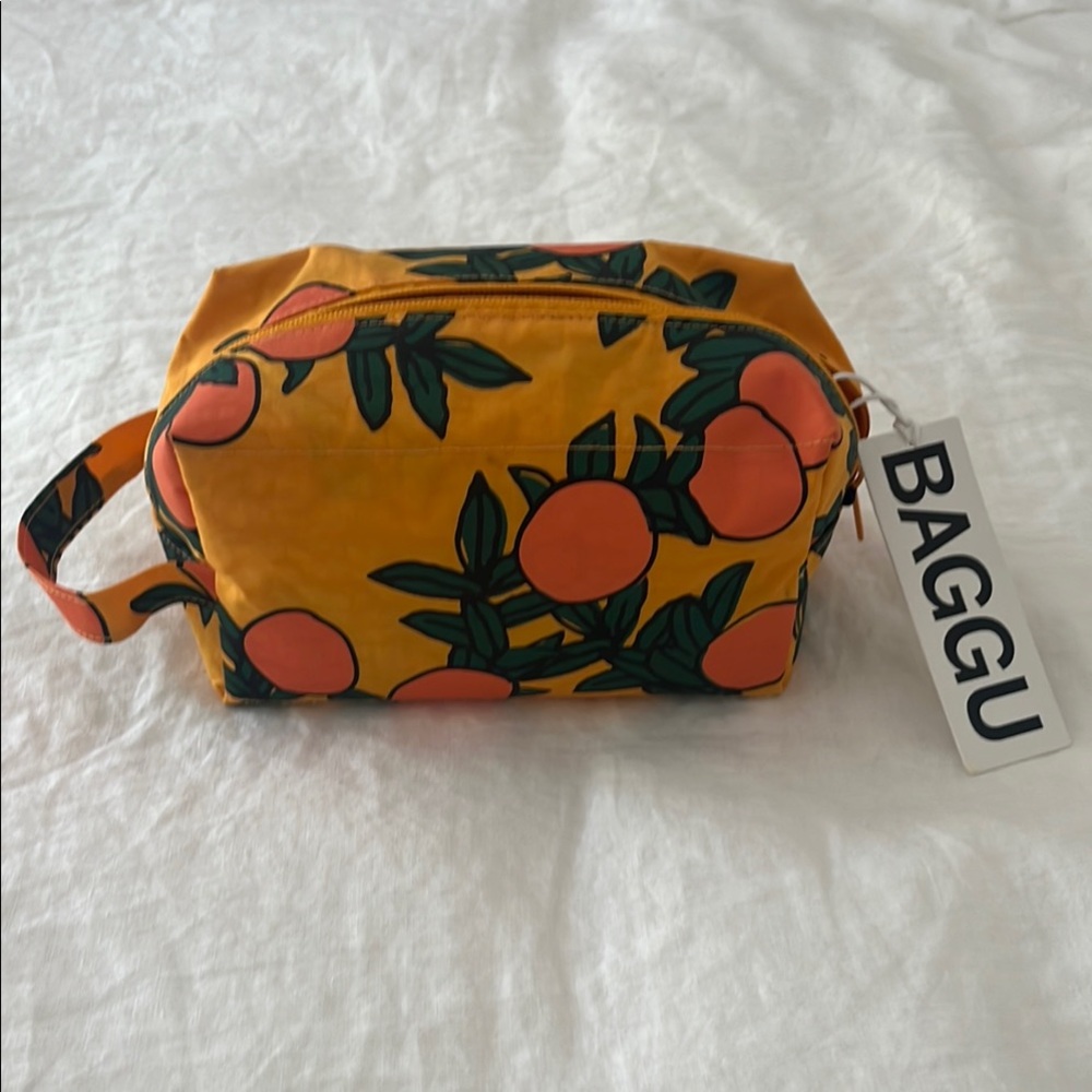 Baggu Orange Tree Dopp Kit Toiletry Cosmetic Bag